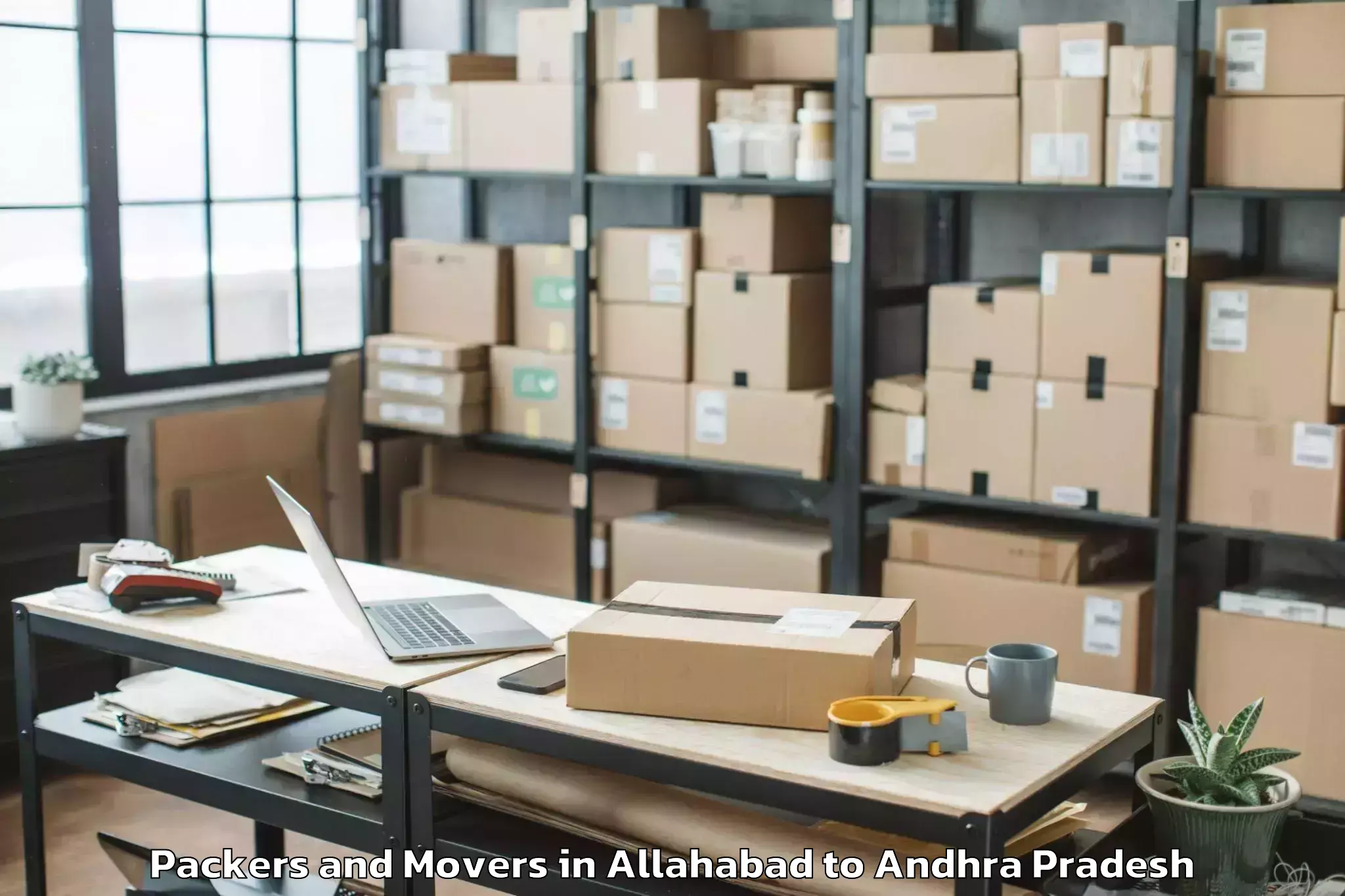 Quality Allahabad to Pedakurapadu Packers And Movers